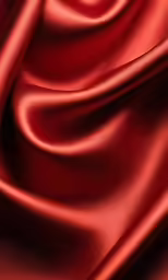 the red silky fabric with a smooth pattern