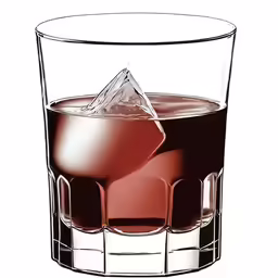 a glass that has some kind of ice on the edge