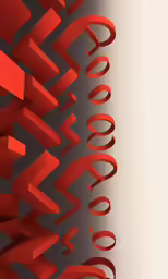 a wall with multiple red lines that are connected
