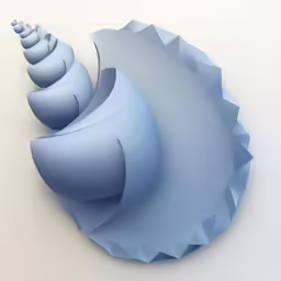 an art piece of very unusual shapes and colors