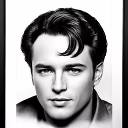 a portrait of a man with the hair down