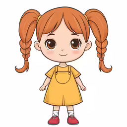 an adorable little girl standing in yellow dress