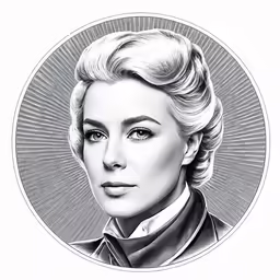 an illustration of a woman in a uniform