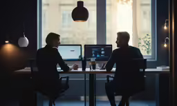 the person at the table is sitting near a window