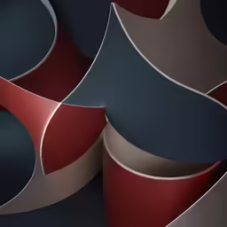 an abstract pattern that is red, gray and tan
