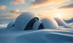 there are domes that are made of snow
