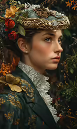 an image of a woman wearing a crown