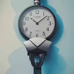 a clock that is hanging on the wall