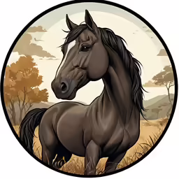a horse running in a field