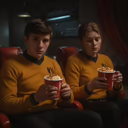 two young people sitting down holding mugs in their hands