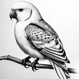 a large white bird perched on top of a metal pole