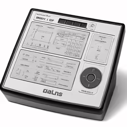a digital meter with the words, data in it