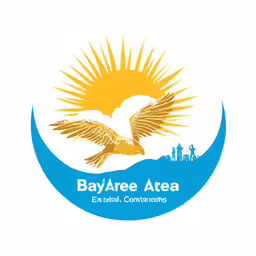 bay are ae logo on a white background