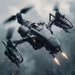 an image of a helicopter flying in the sky