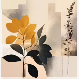 two floral items with no leaves in them, on a beige background