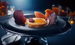 a plate with an appetizer on it is shown