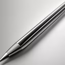 a pen with its end resting in the middle