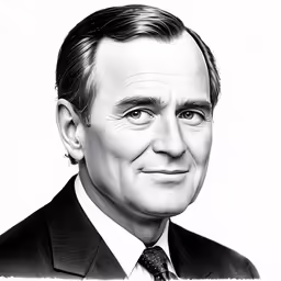 a portrait of a man in a suit and tie
