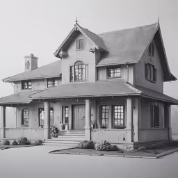 the house is built in a historic architectural style