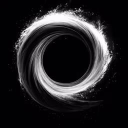 an artistic shot taken in the night with white circular light