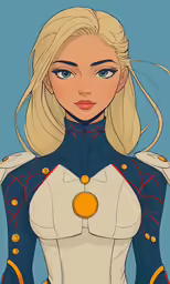 an anime girl with long hair and a uniform