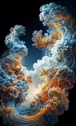 a photo of a sky filled with lots of clouds