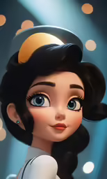 a close up of an animated disney character
