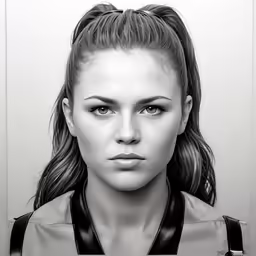 a drawing of a woman with braids and black hair
