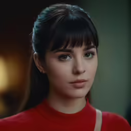 an image of a woman with blue eyes