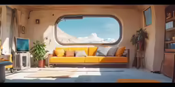 a room that has some couches inside of it