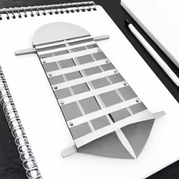 a sketch of a building with a hole in it