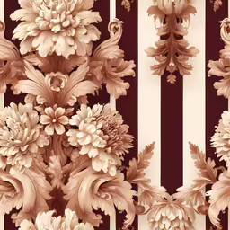 an ornate pattern made up of many flowers