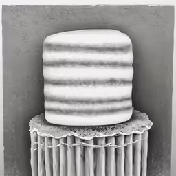 an illustration of a cake with layers that are frosted on it