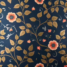closeup view of the pattern of a wallpaper