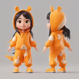 this toy has been placed in front of the doll