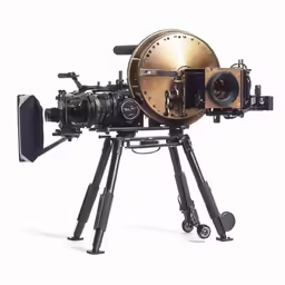 an old, antique style telescope is shown