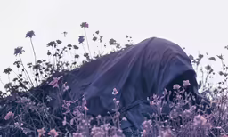 a cover that is covering a piece of fabric in the grass