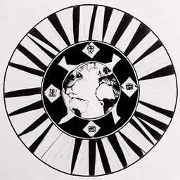 a circular pattern that looks like a circle