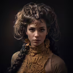 this is a photo of an african american woman with black hair