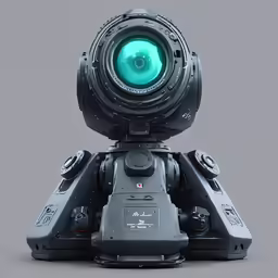 a robotic device with a camera and some lights