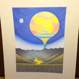 a picture that is painted on a wall