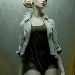 a person is standing wearing tight underwear