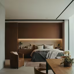 an image of a modern style bedroom