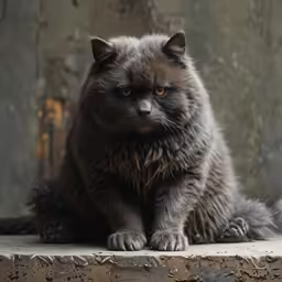a cat is sitting on a ledge outside