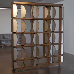 an art piece that looks like a shelf