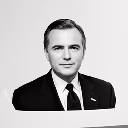 a man in a business suit and tie