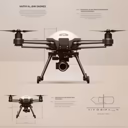 a large white and brown plane has a diagram on it
