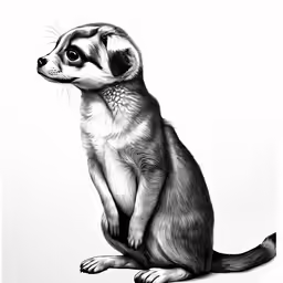 an animal that is sitting down in the corner