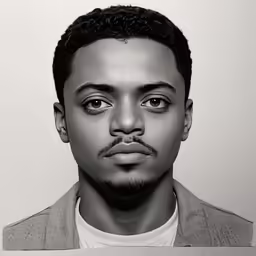 a man with the moustache on his face