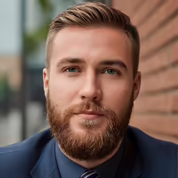 the man in the suit has beards and a beard